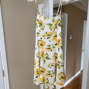 Nine Britton Becky Tie-Back Lemon Dress